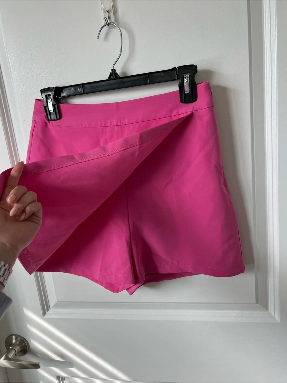 Sincerly Jules Vibrant Hot Pink Skort with Built-In Shorts